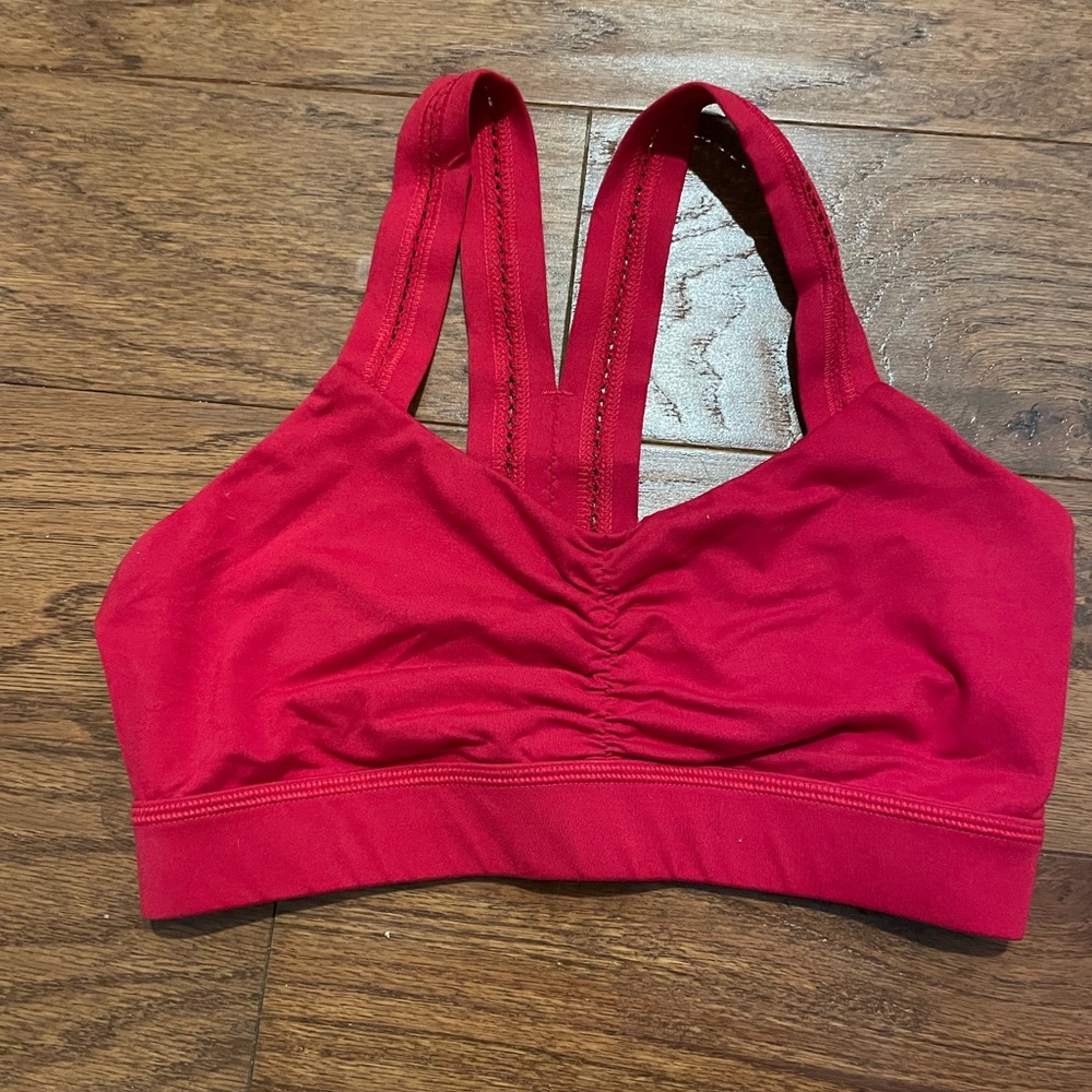 Red Women's Sports Bra